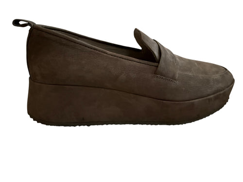 Eileen Fisher Women's Brown Suede Platform Loafers