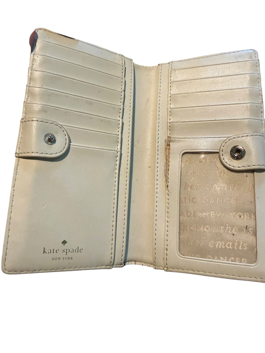 Kate Spade Glitter Zip Around Wallet in Blue and Silver