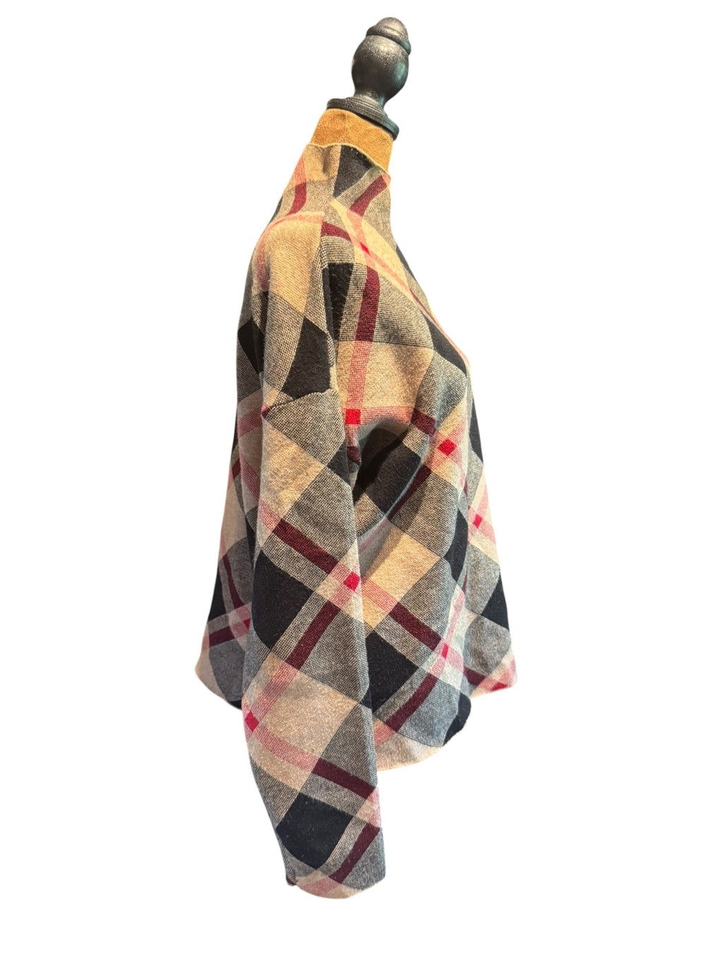 Rachel Zoe Large Plaid Turtleneck Sweater - Cozy & Stylish
