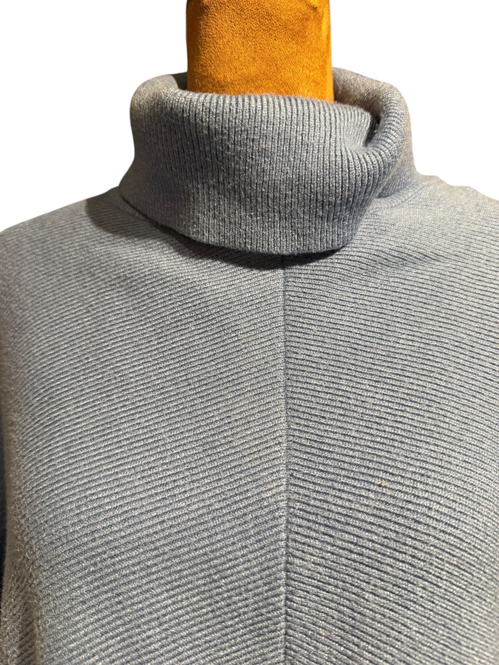 Light Blue Oversized Turtleneck Sweater