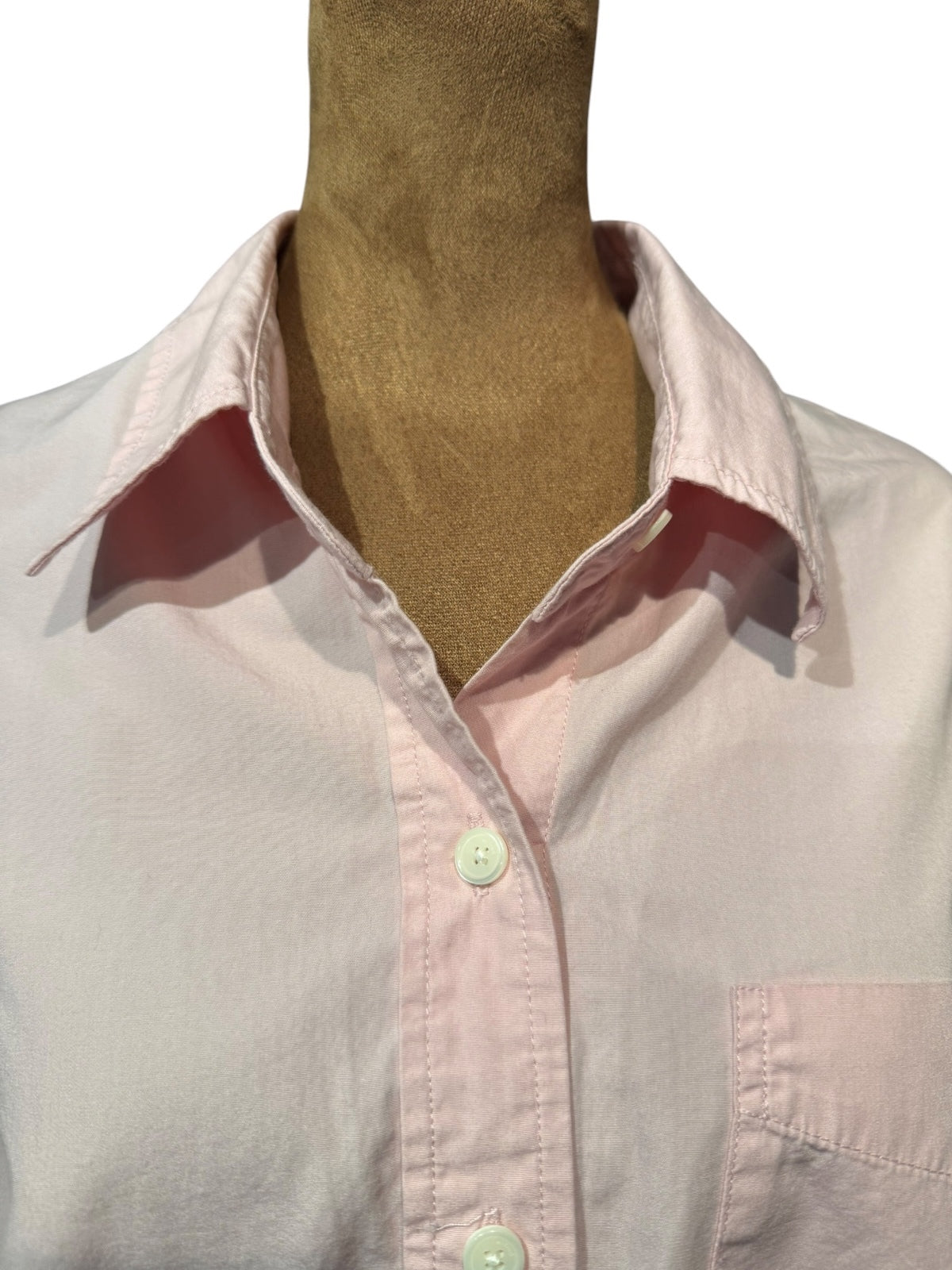 Aritzia Wilfred Free Light Pink Button-Up Shirt