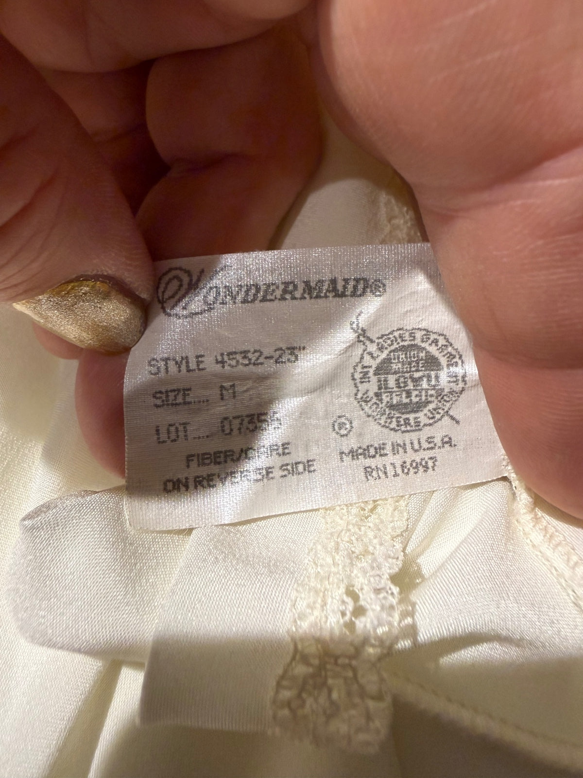 Vintage Wondermaid Half Slip with Lace Trim