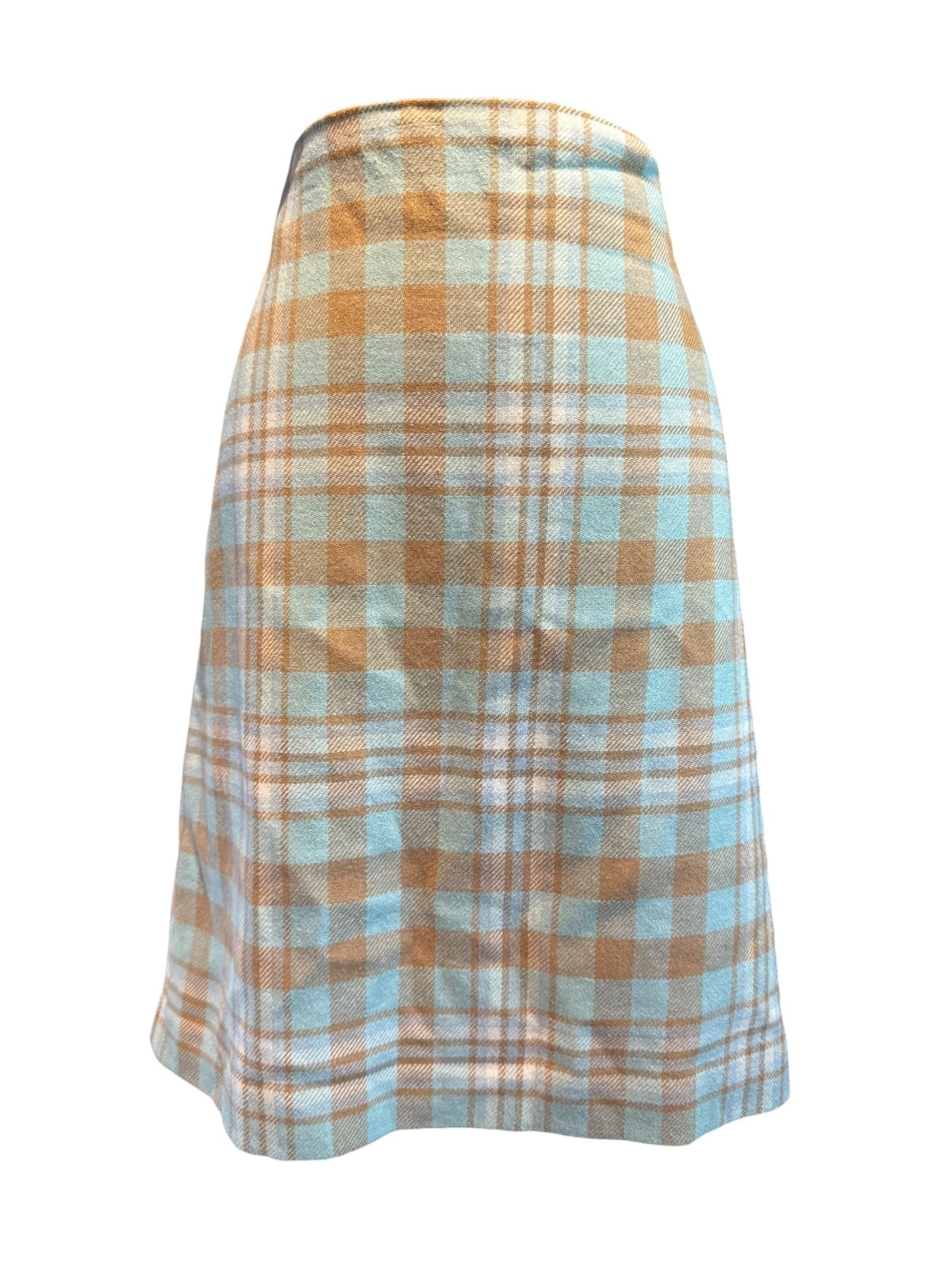 Talbots Classic Plaid Wool Blend Skirt