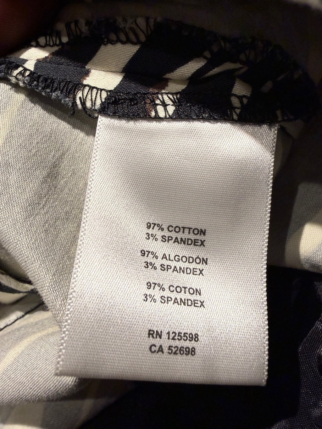 Ellen Tracy Zebra Print Skirt