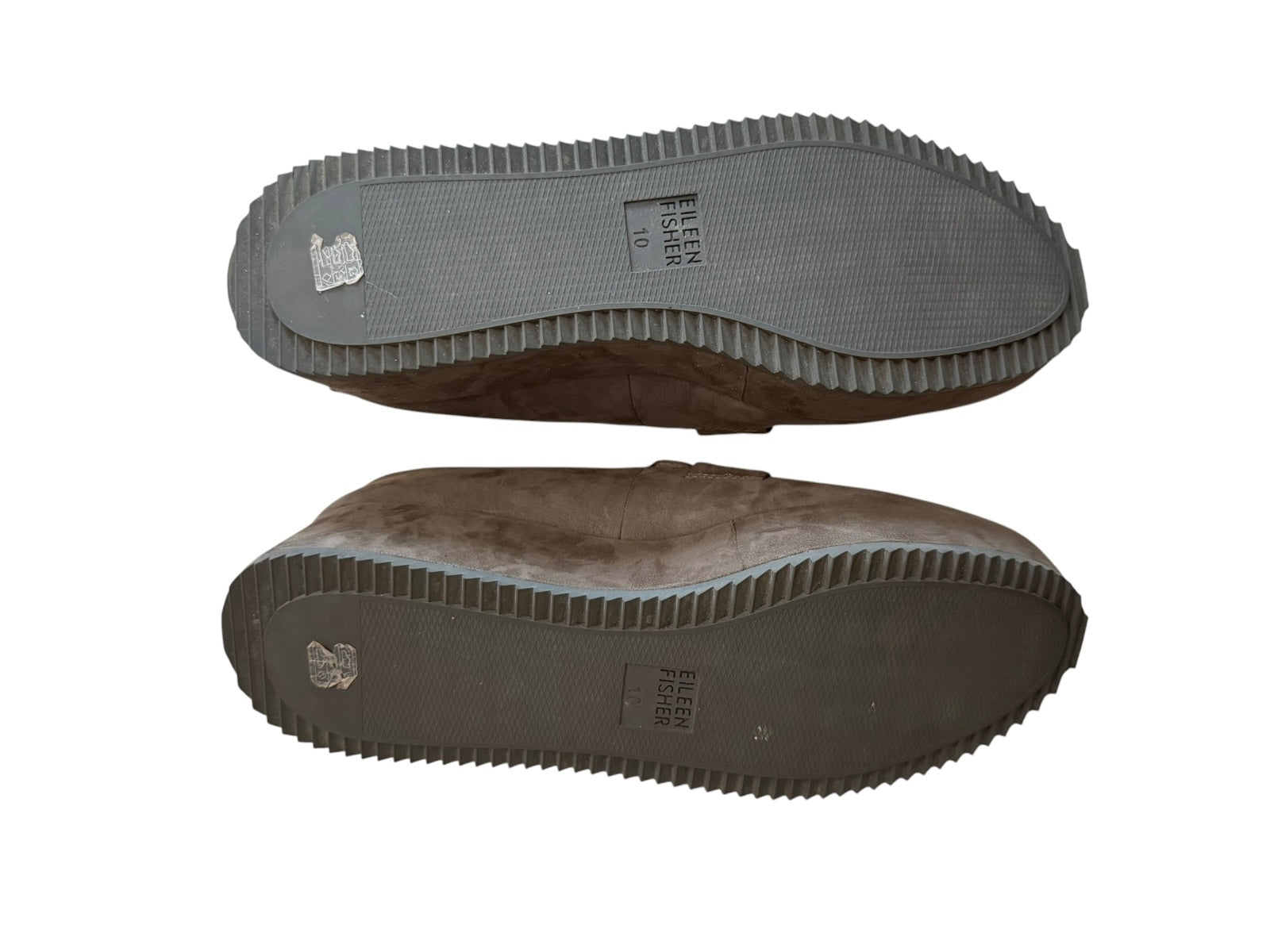 Eileen Fisher Women's Brown Suede Platform Loafers