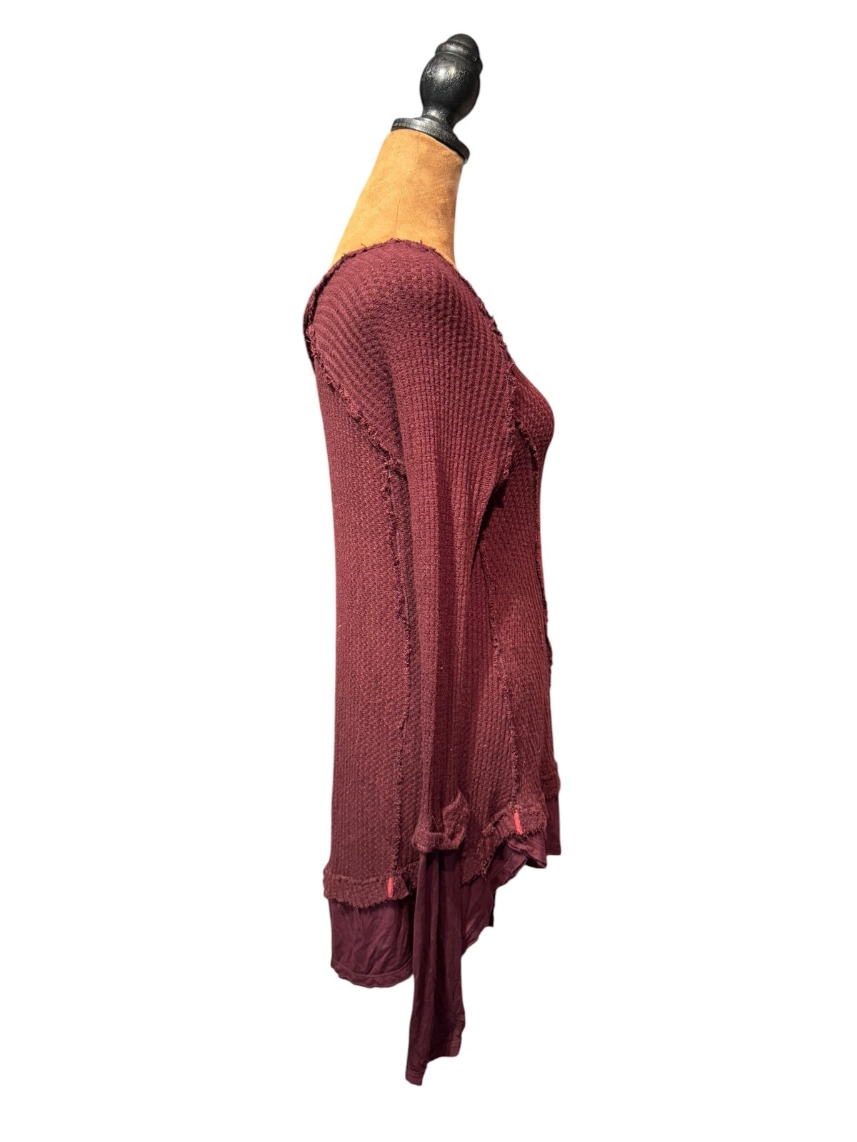 We The Free Burgundy Knit Tunic Top