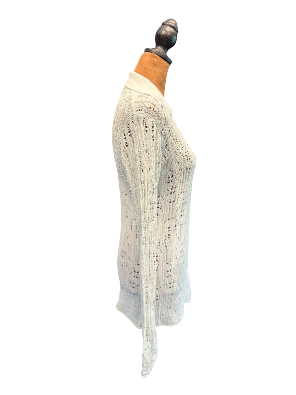 Joie Lightweight Button-Up Knit Sweater Cardigan in Soft Sea