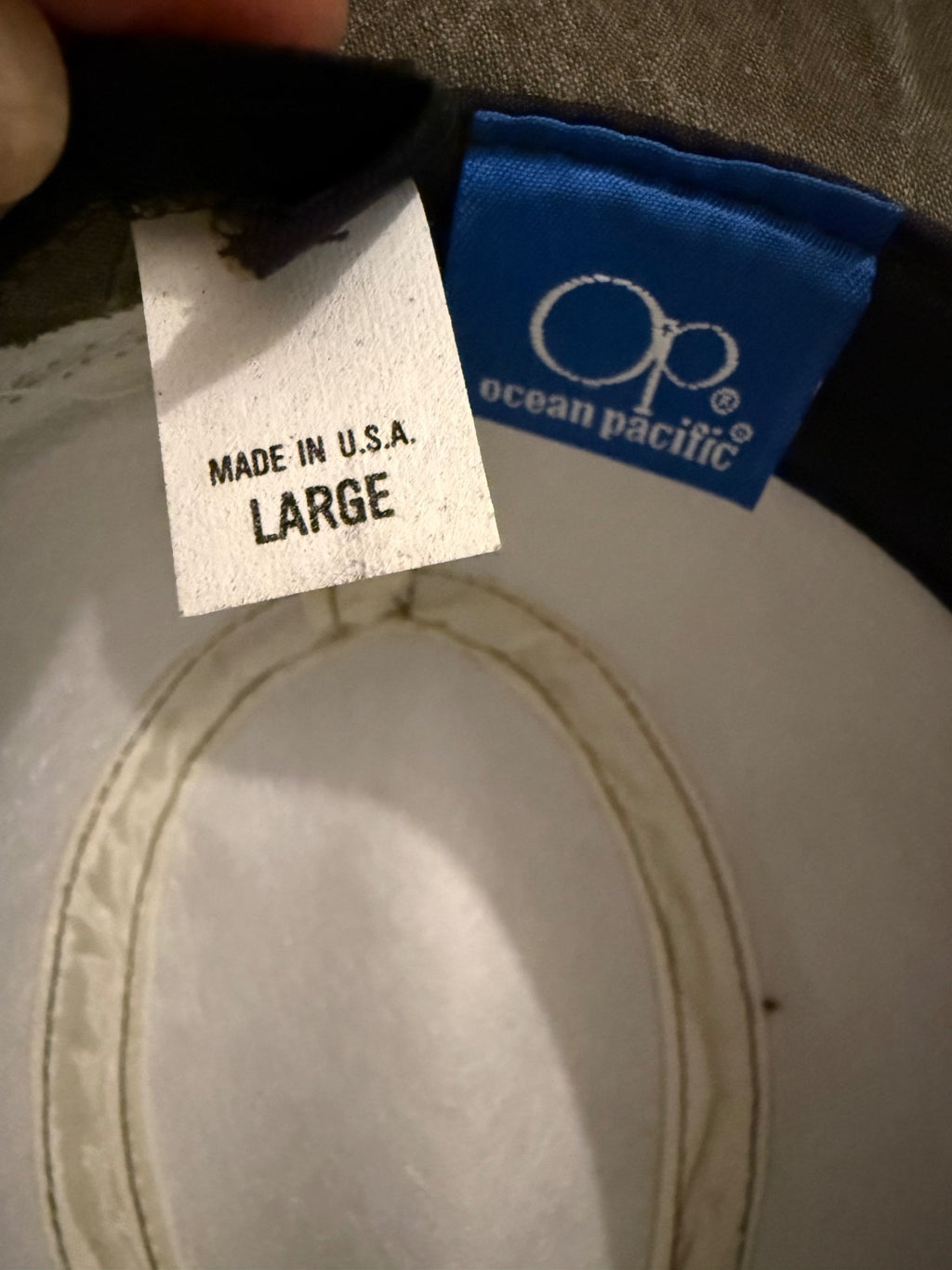 Ocean Pacific Large Olive Green Wide Brim Hat