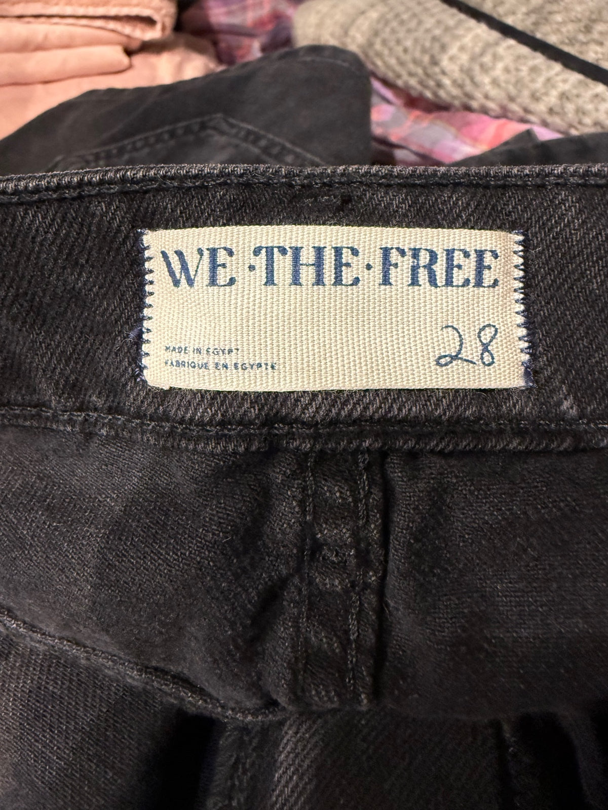 WE THE FREE Wynne Denim Skirt in Black