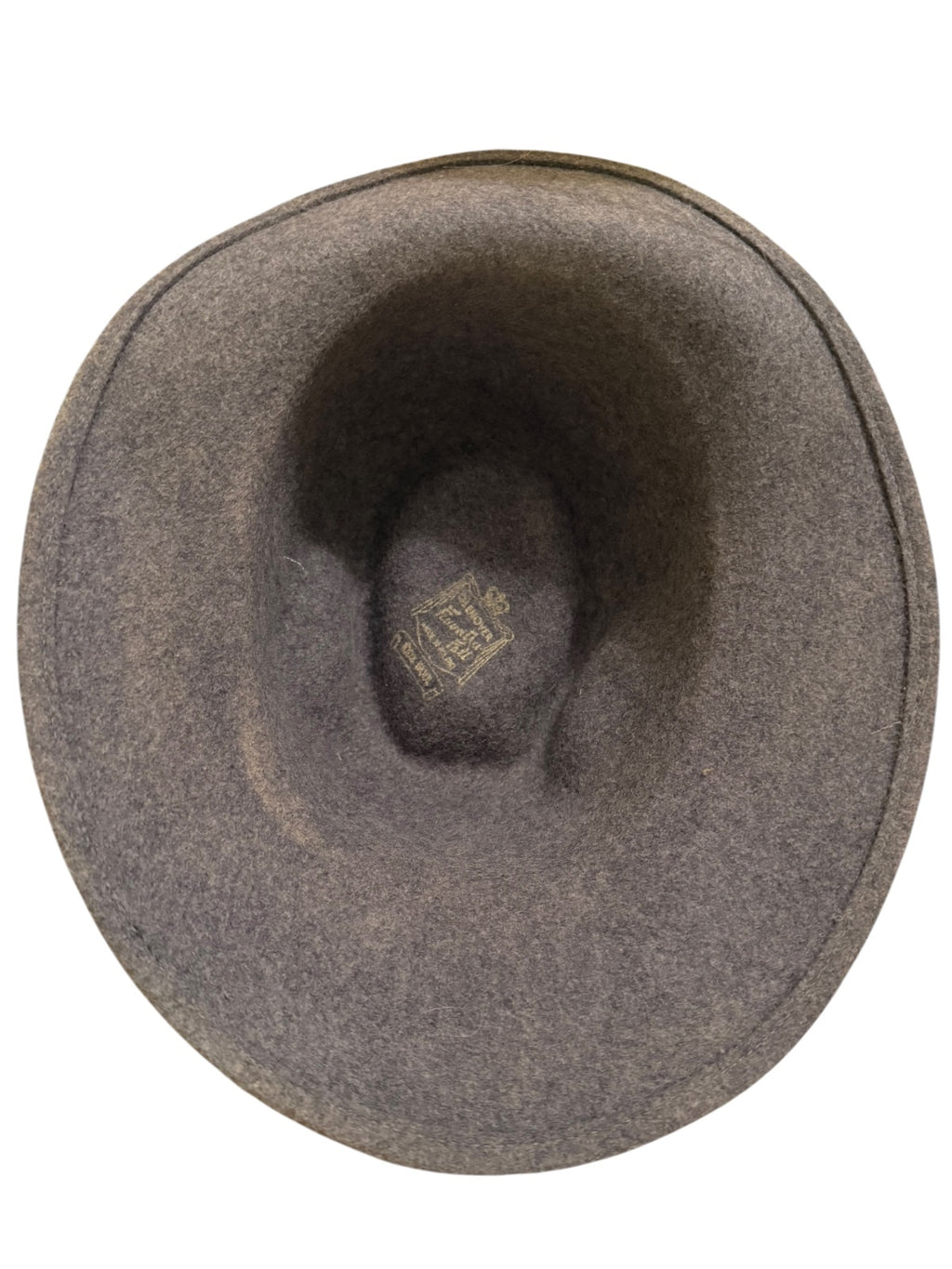 Vintage Glenover Gray Wool Felt Fedora Hat with Red Feather