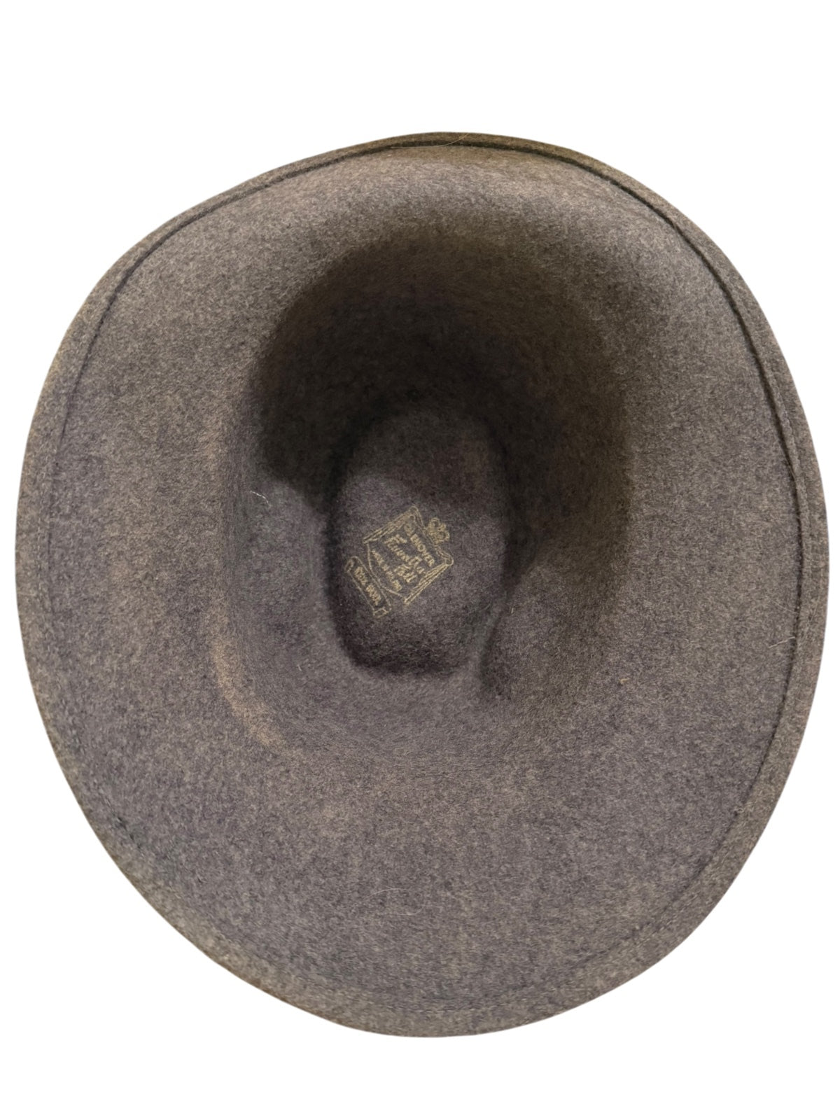 Vintage Glenover Gray Wool Felt Fedora Hat with Red Feather