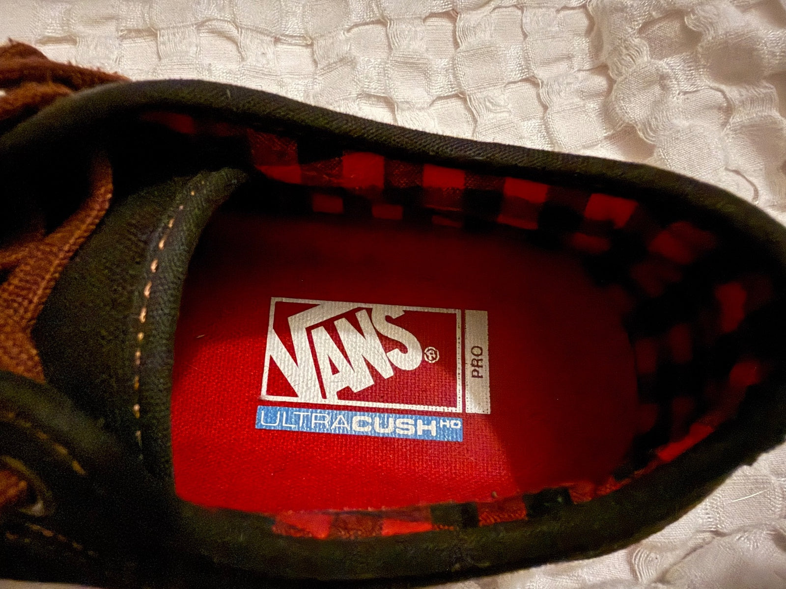Vans Pro UltraCush Black and Brown Low Top Sneakers