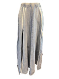 Akira Light Blue Denim Maxi Skirt with High Side Slits