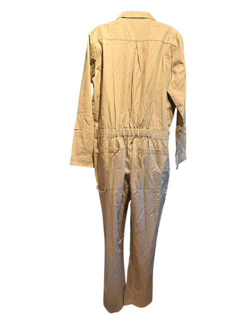 WORK IDEA Tan Utility Jumpsuit