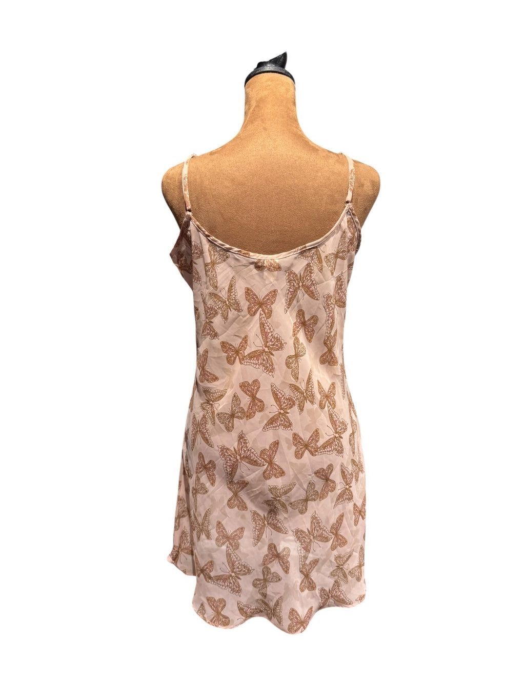 Rampage Large Pink Butterfly Lace Slip Dress Nightie