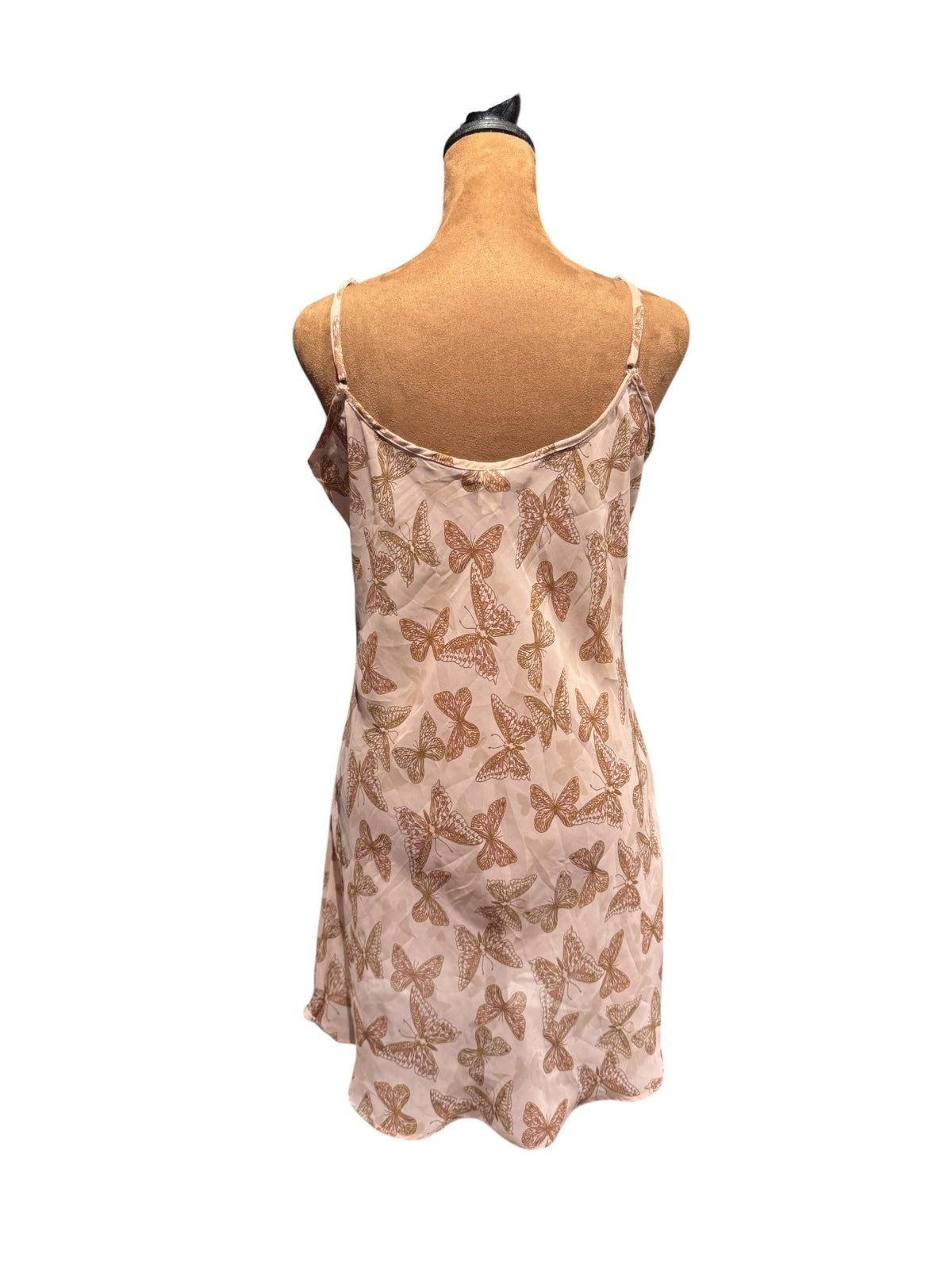 Rampage Large Pink Butterfly Lace Slip Dress Nightie