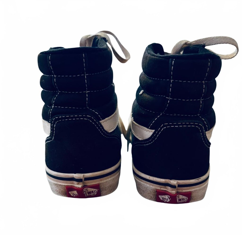Vans Sk8-Hi Black and White High Top Sneakers