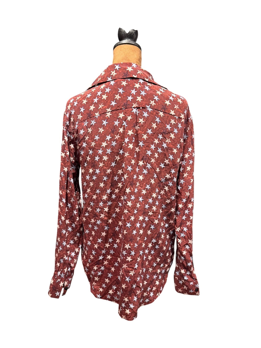 Sandro Paris Star-Print Button-Up Shirt