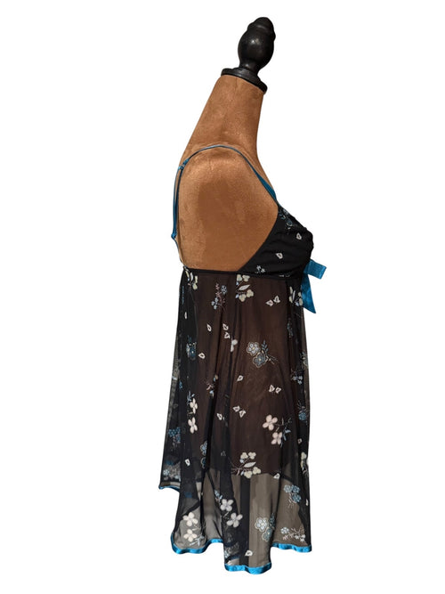 Victoria's Secret Angel Sheer Floral Babydoll Nightwear Size M