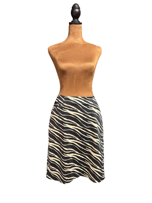 Ellen Tracy Zebra Print Skirt