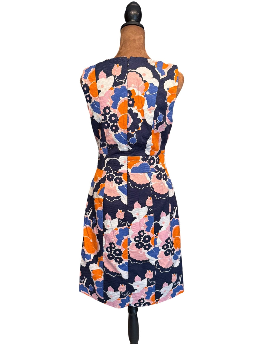 Boden Floral Textured Sleeveless Dress