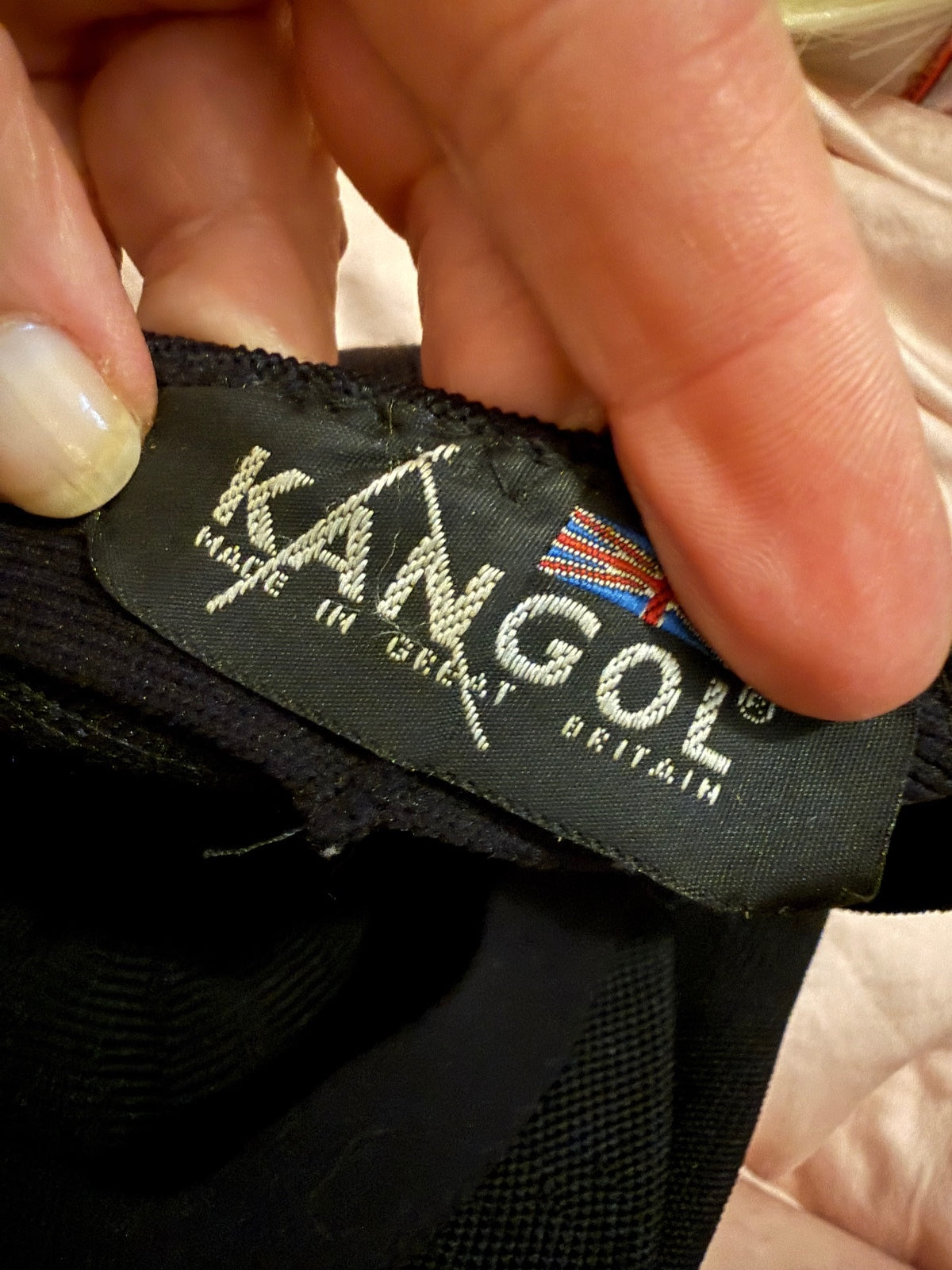 Kangol Black Newsboy Cap Hat