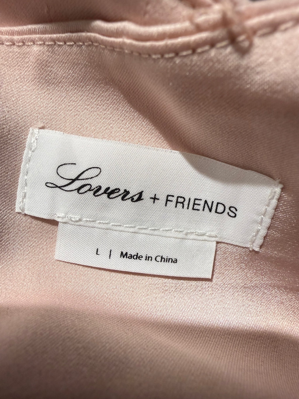 Lovers + Friends Elegant Light Pink Satin Halter Maxi Dress