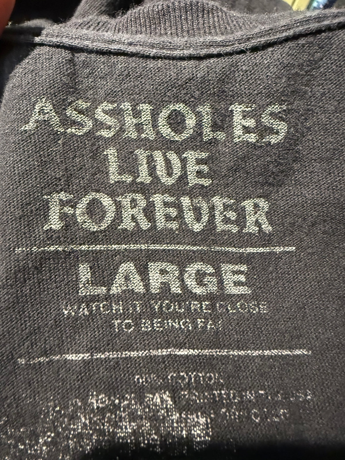 'A$$holes Live Forever' Graphic T-Shirt