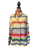 Tasha Polizzi for T.P. Saddleblanket & Co. Striped Cotton Button-Up Shirt