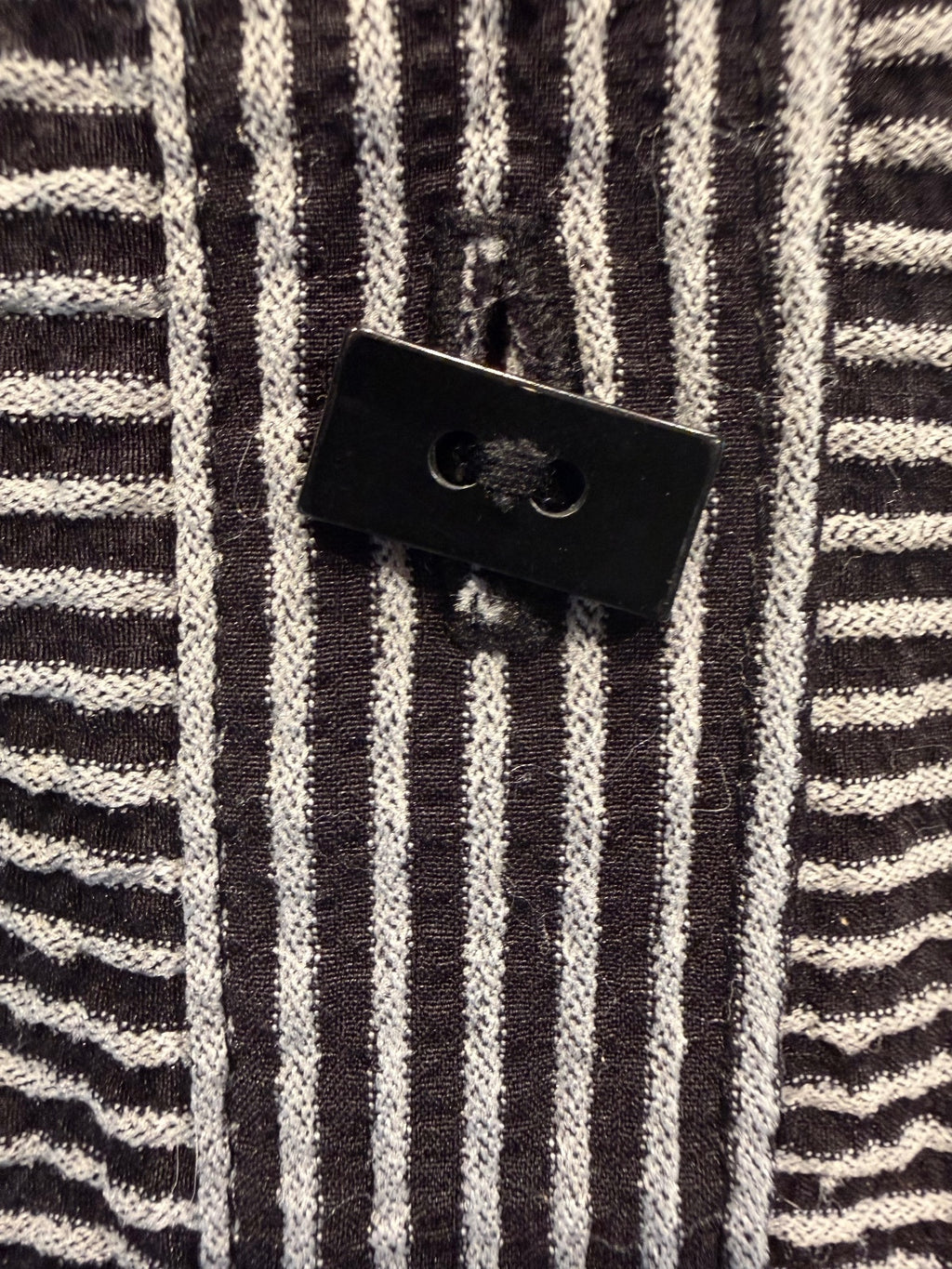 Moonlight Black and White Striped Button-Up Tunic Jacket