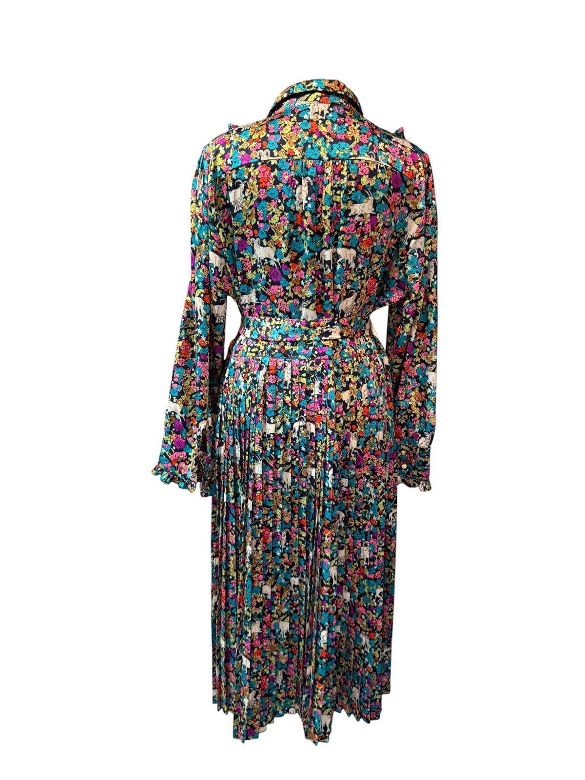 J.Crew Women's Goat and Flowers Ruffle Dress