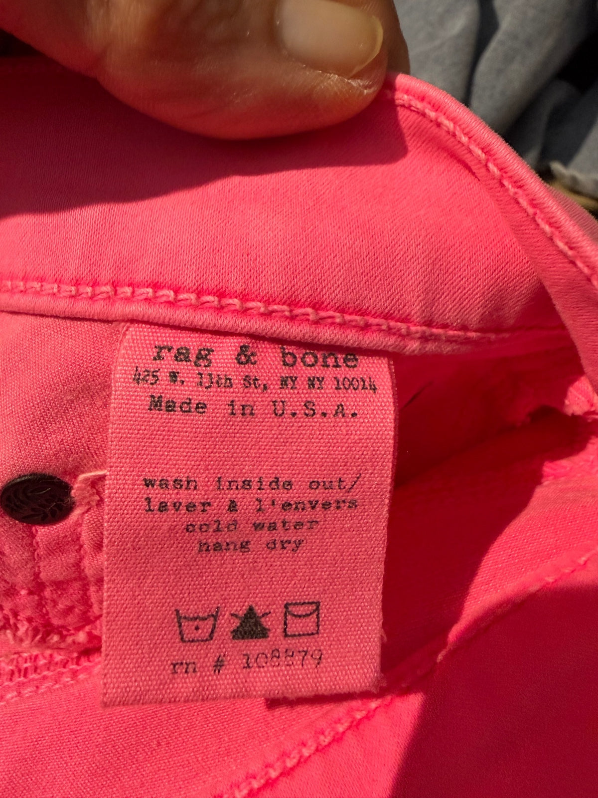 Rag & Bone Pink Jeans - Bright and Bold!