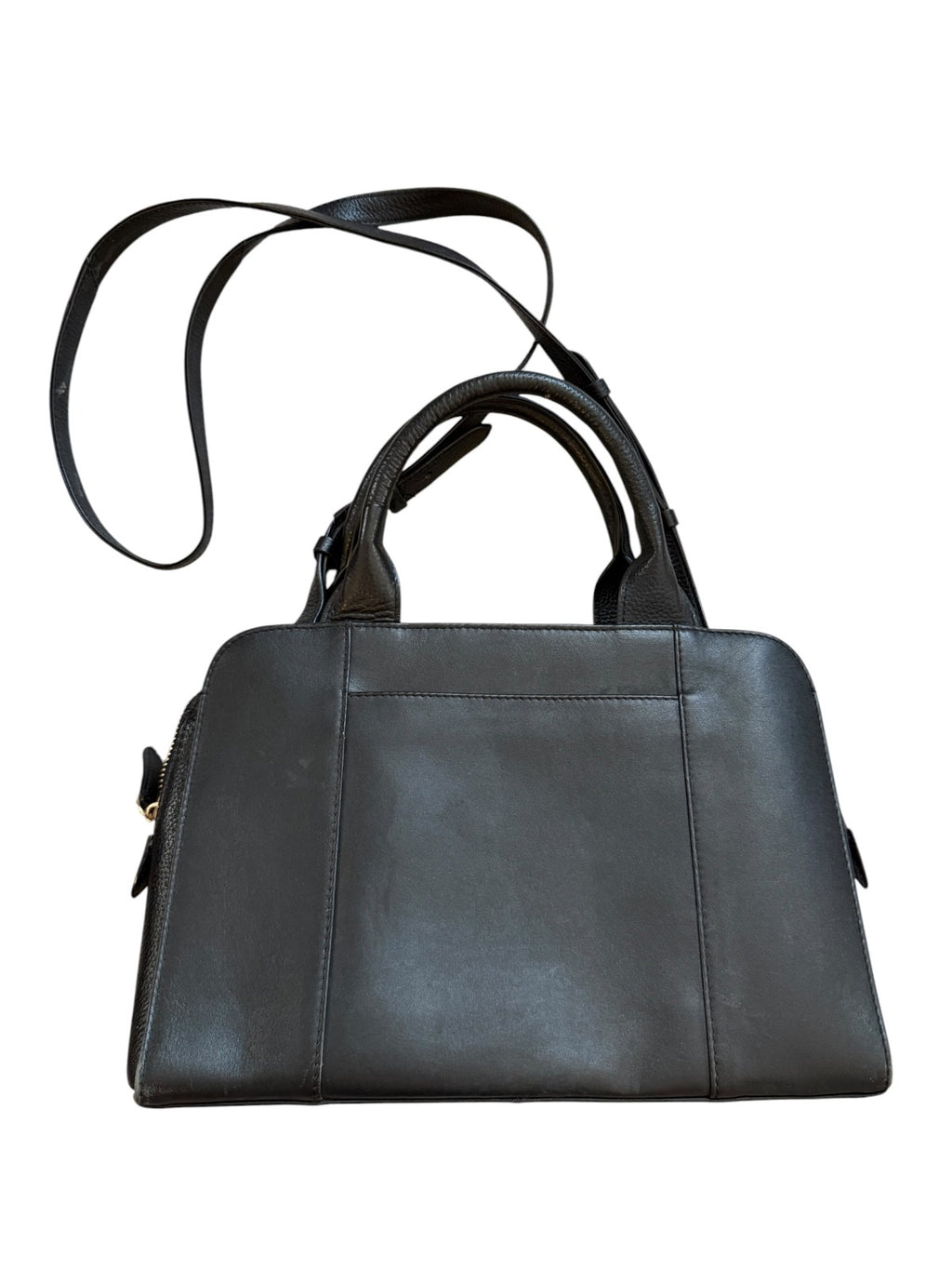 Radley Black Leather Satchel Handbag with Adjustable Strap