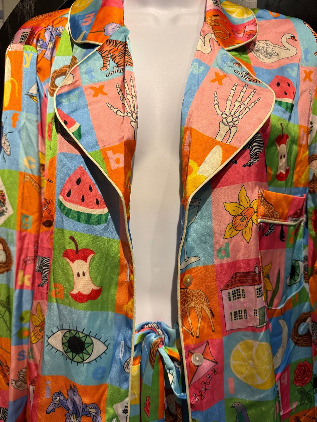 Karen Mabon Colorful ABCs Printed Pajama Set