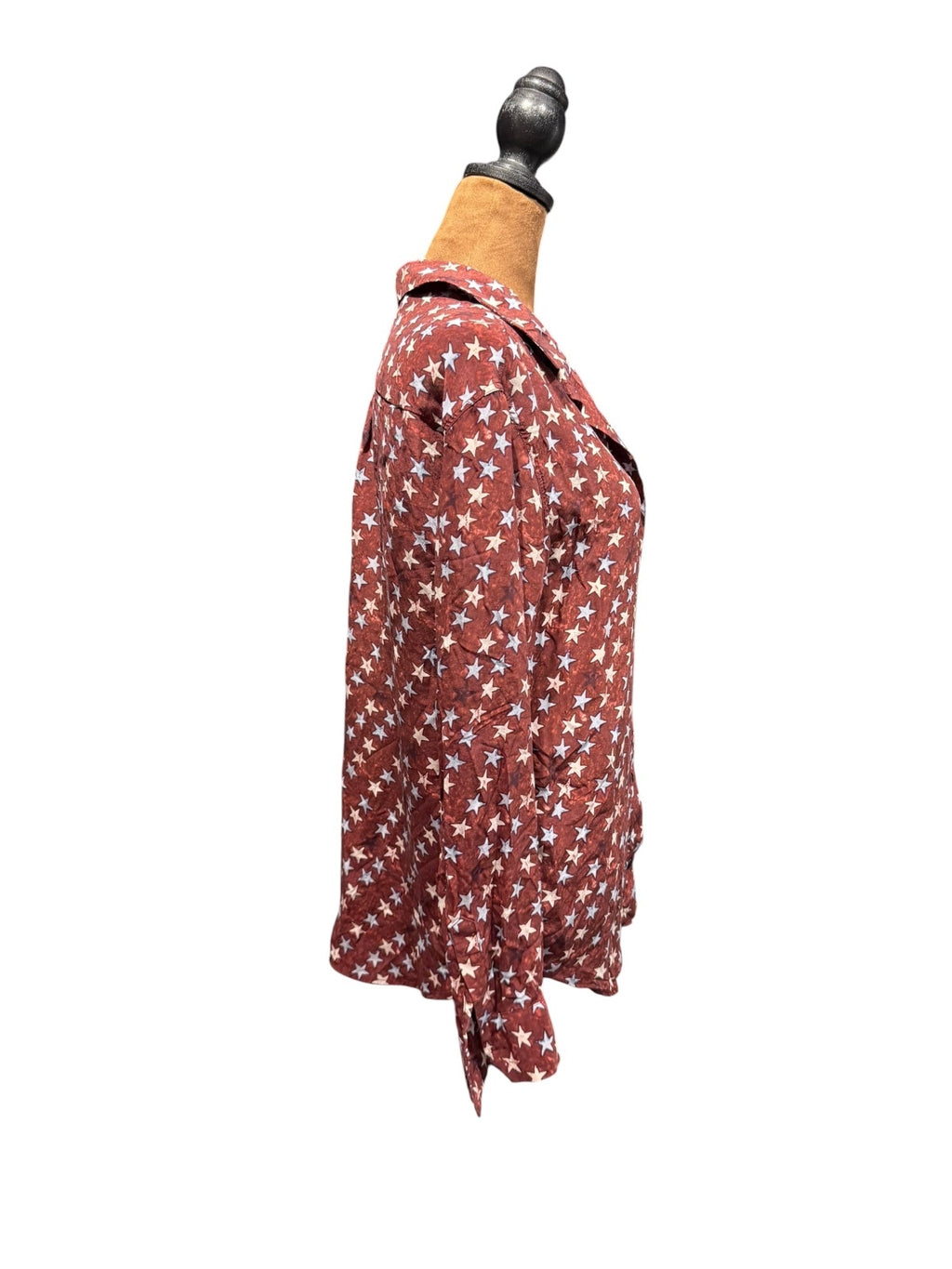 Sandro Paris Star-Print Button-Up Shirt