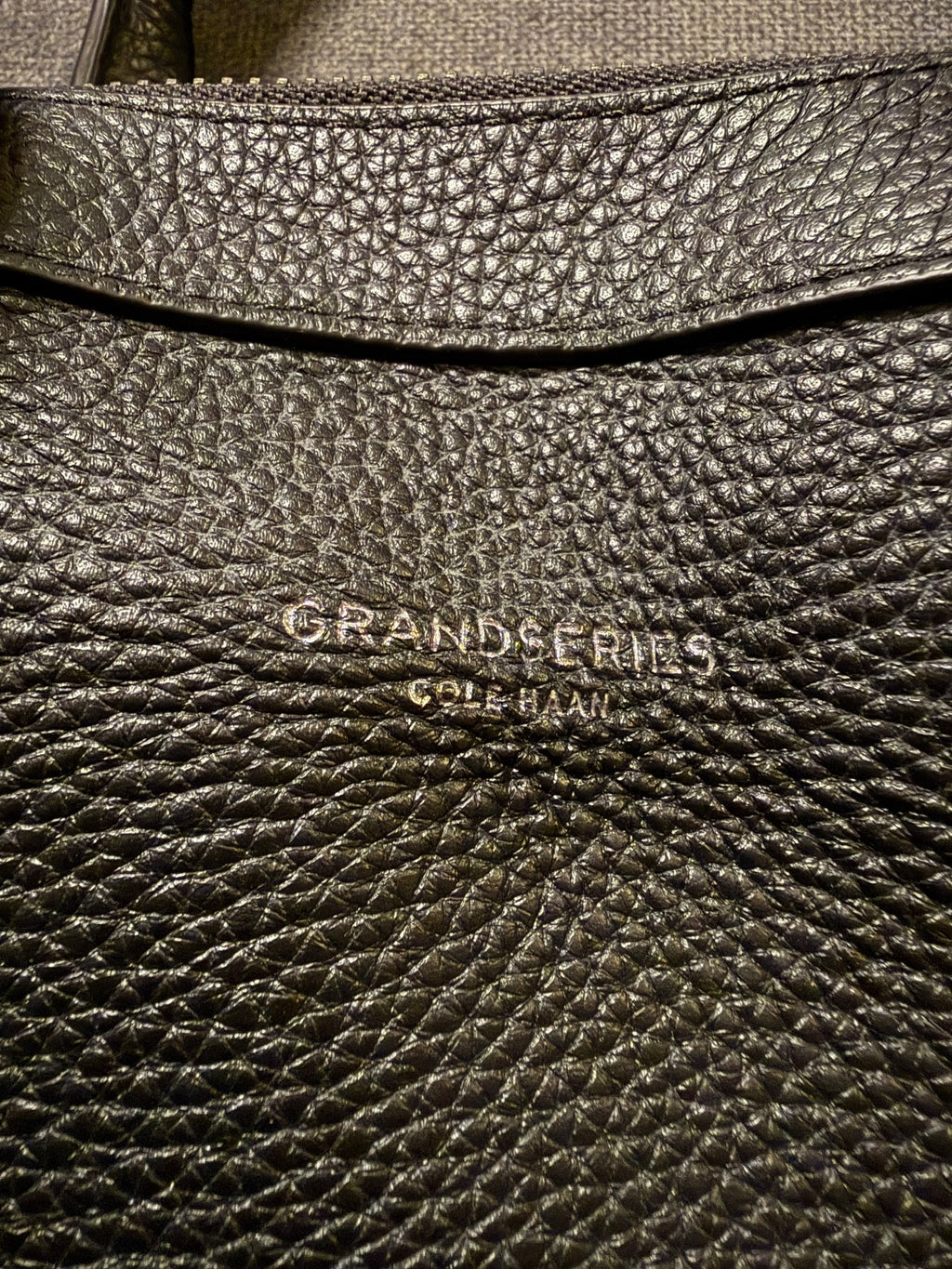 Cole Haan Grand Series Black Leather Attache Briefcase