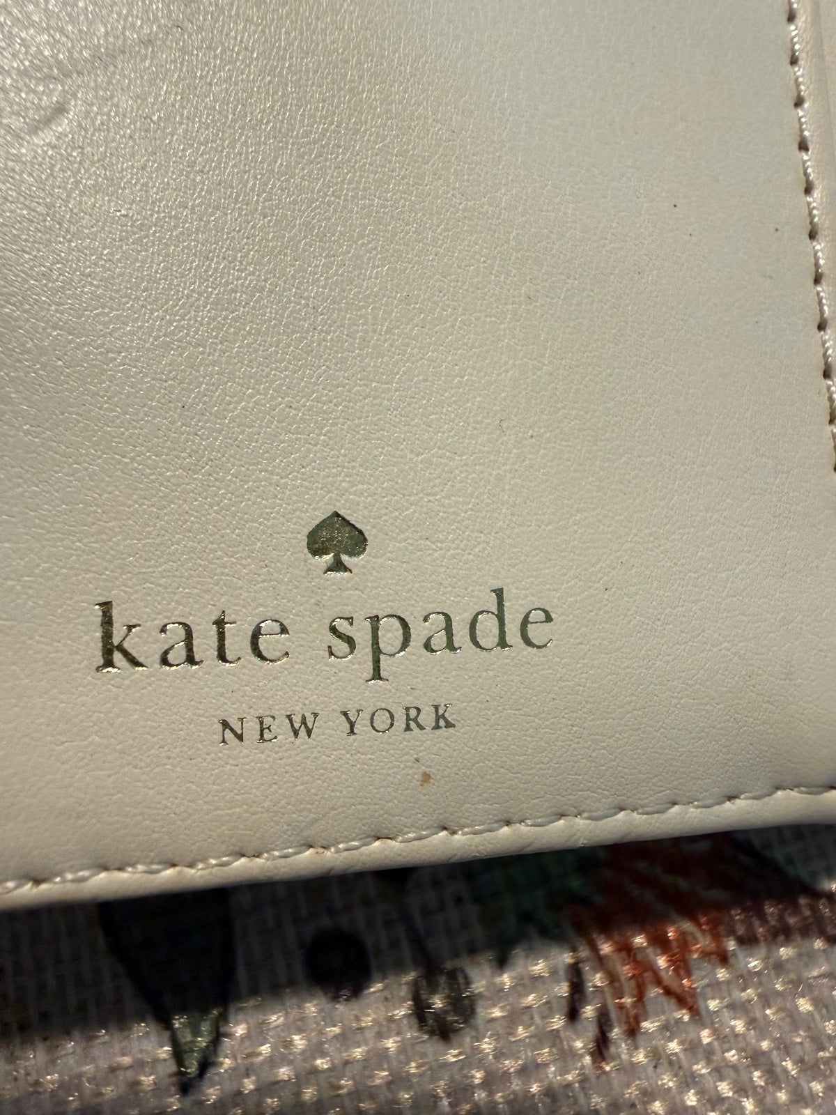 Kate Spade Glitter Zip Around Wallet in Blue and Silver