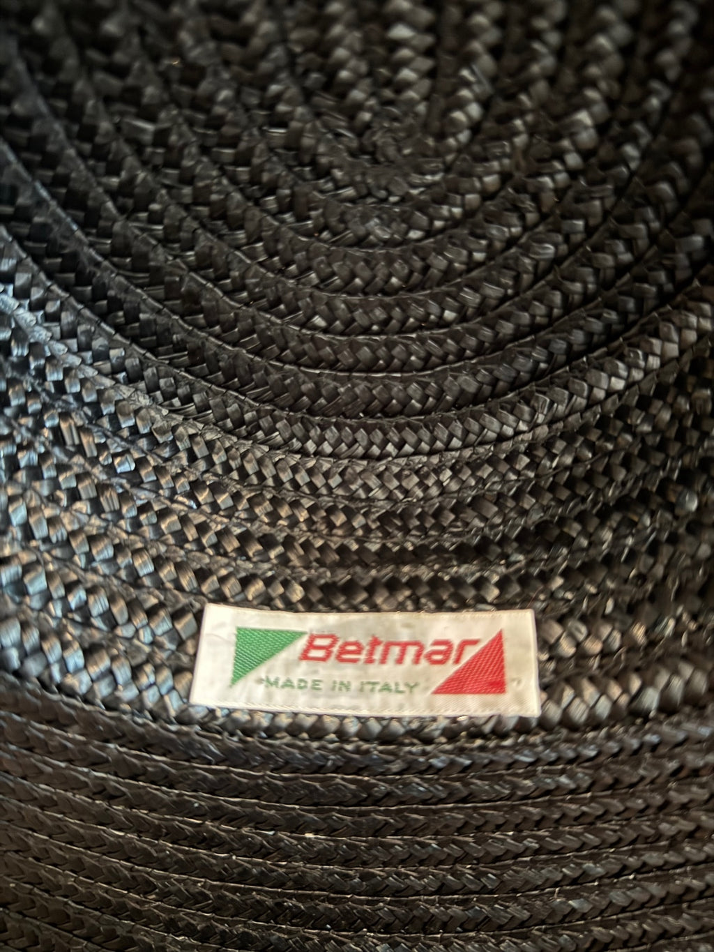 Betmar Wide Brim Black Straw Sun Hat with Bow - Made in Italy