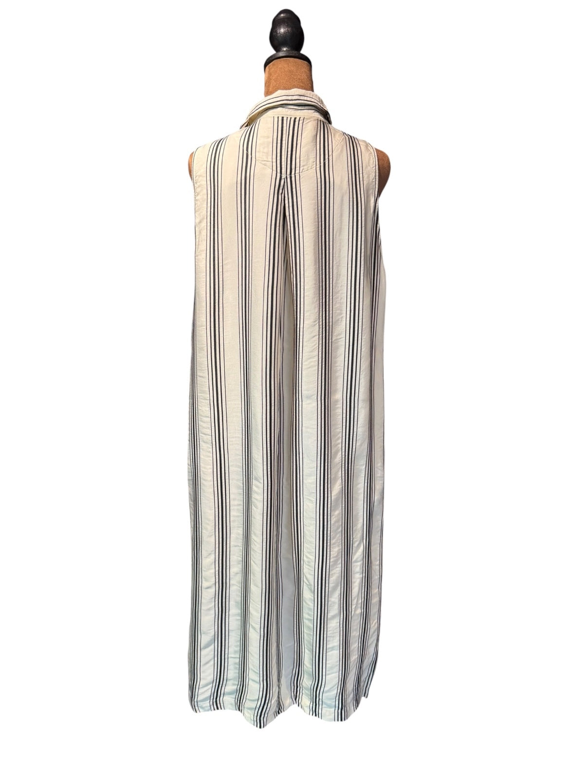 Maeve by Anthropologie Sleeveless Striped Button-Down Dress