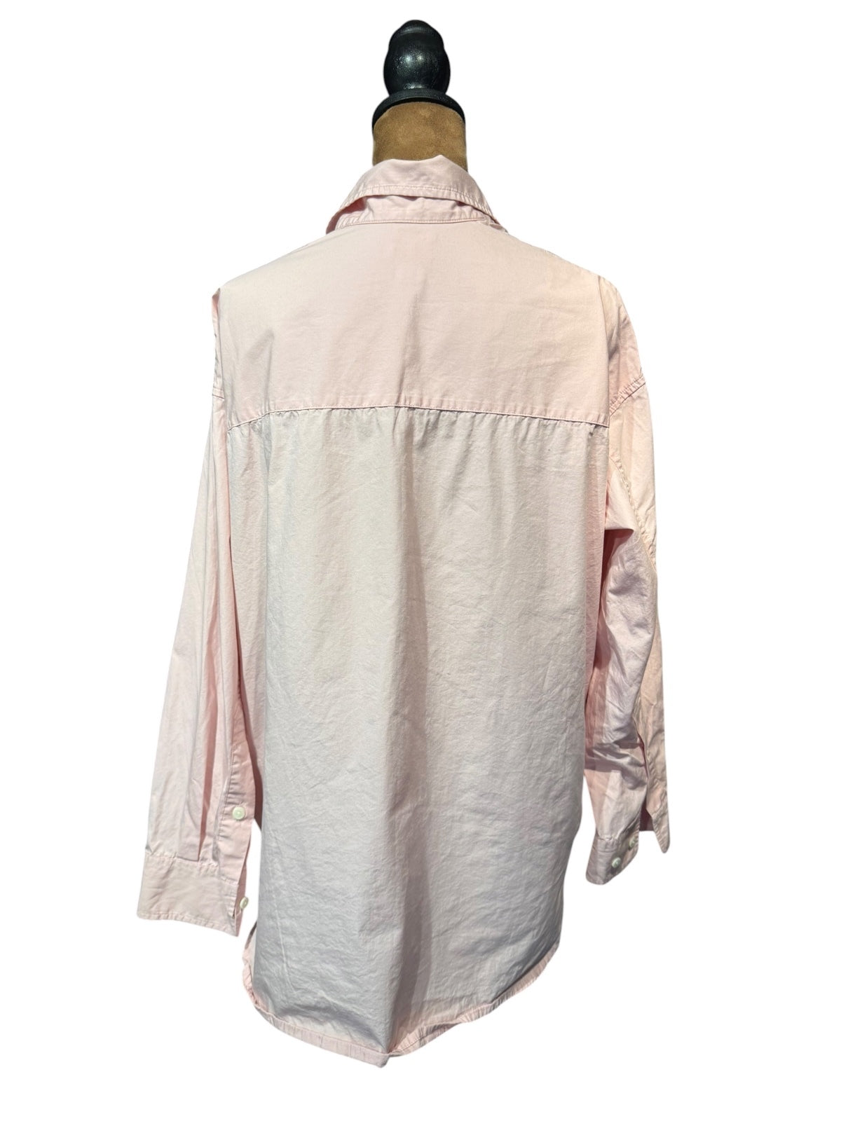 Aritzia Wilfred Free Light Pink Button-Up Shirt