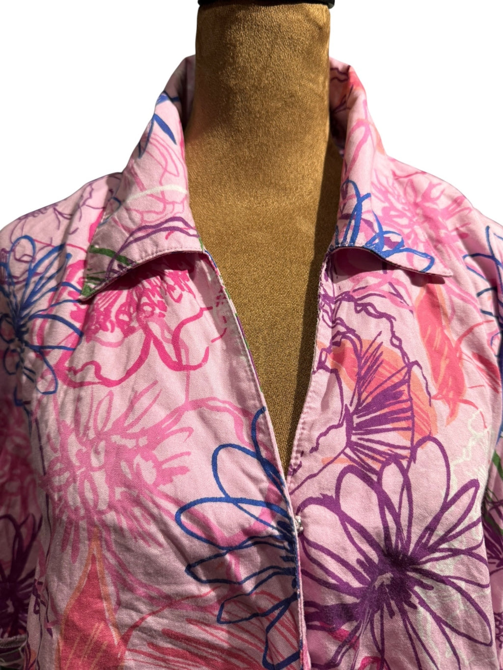 KUT from the Kloth Pink Floral Button-Up Shirt