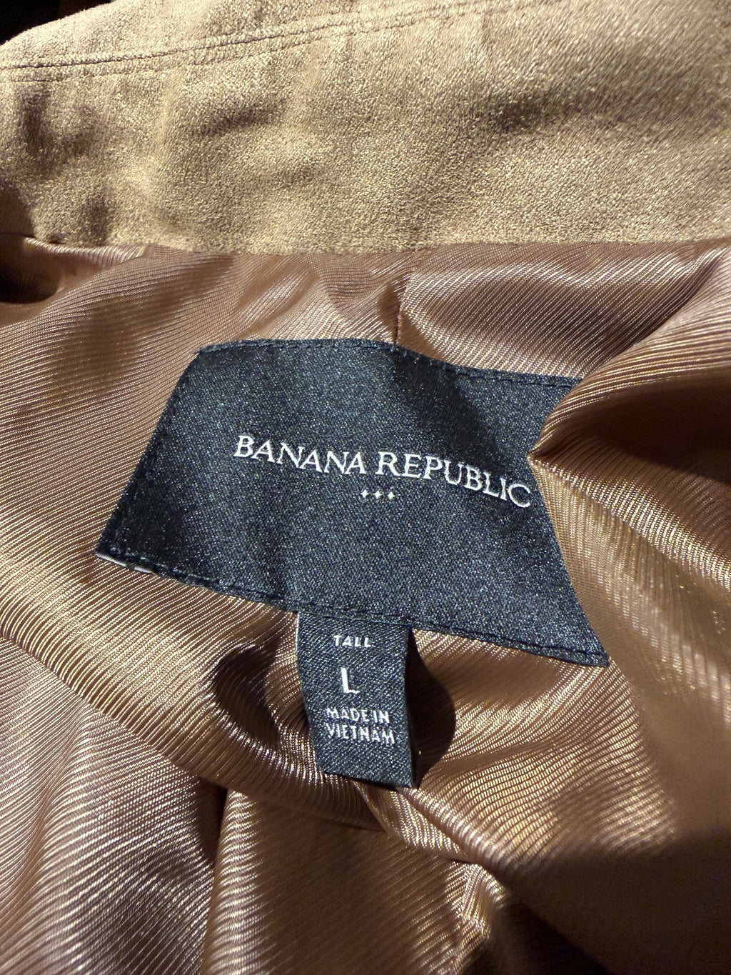 Banana Republic Suede-like Trench Coat in Beige