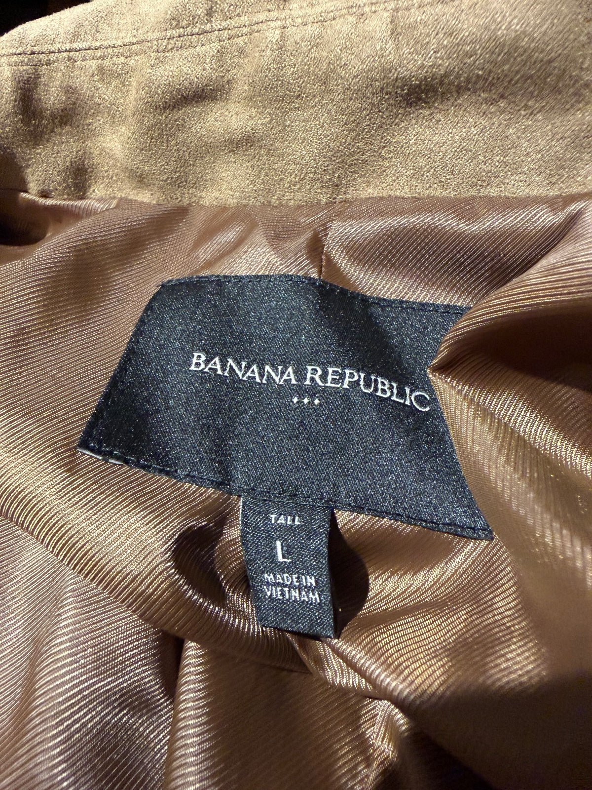 Banana Republic Suede-like Trench Coat in Beige