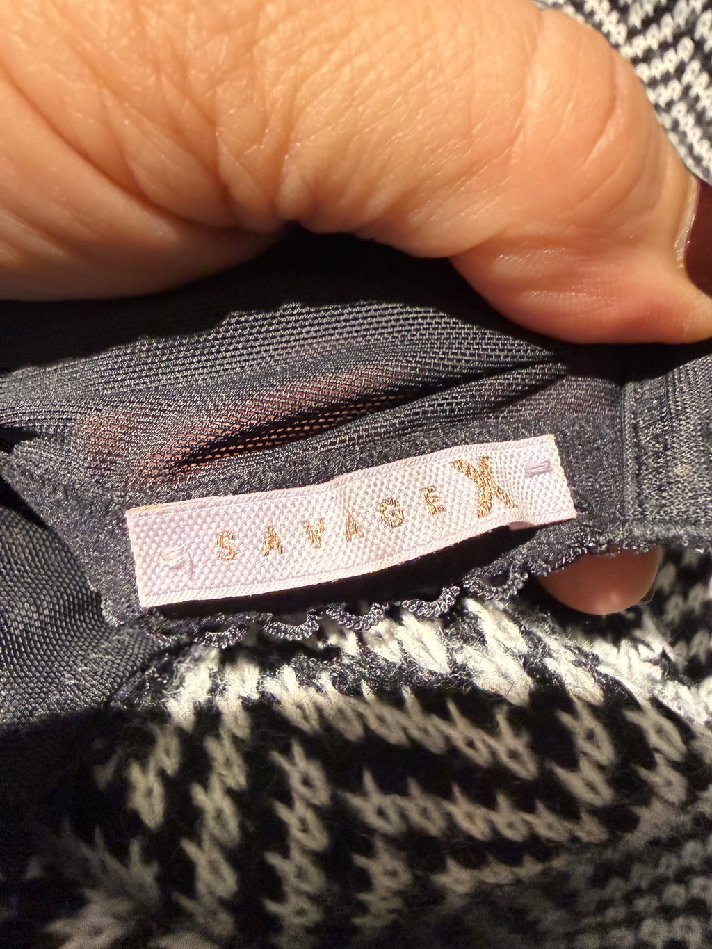 Savage X Fenty Black Multicolor Bra