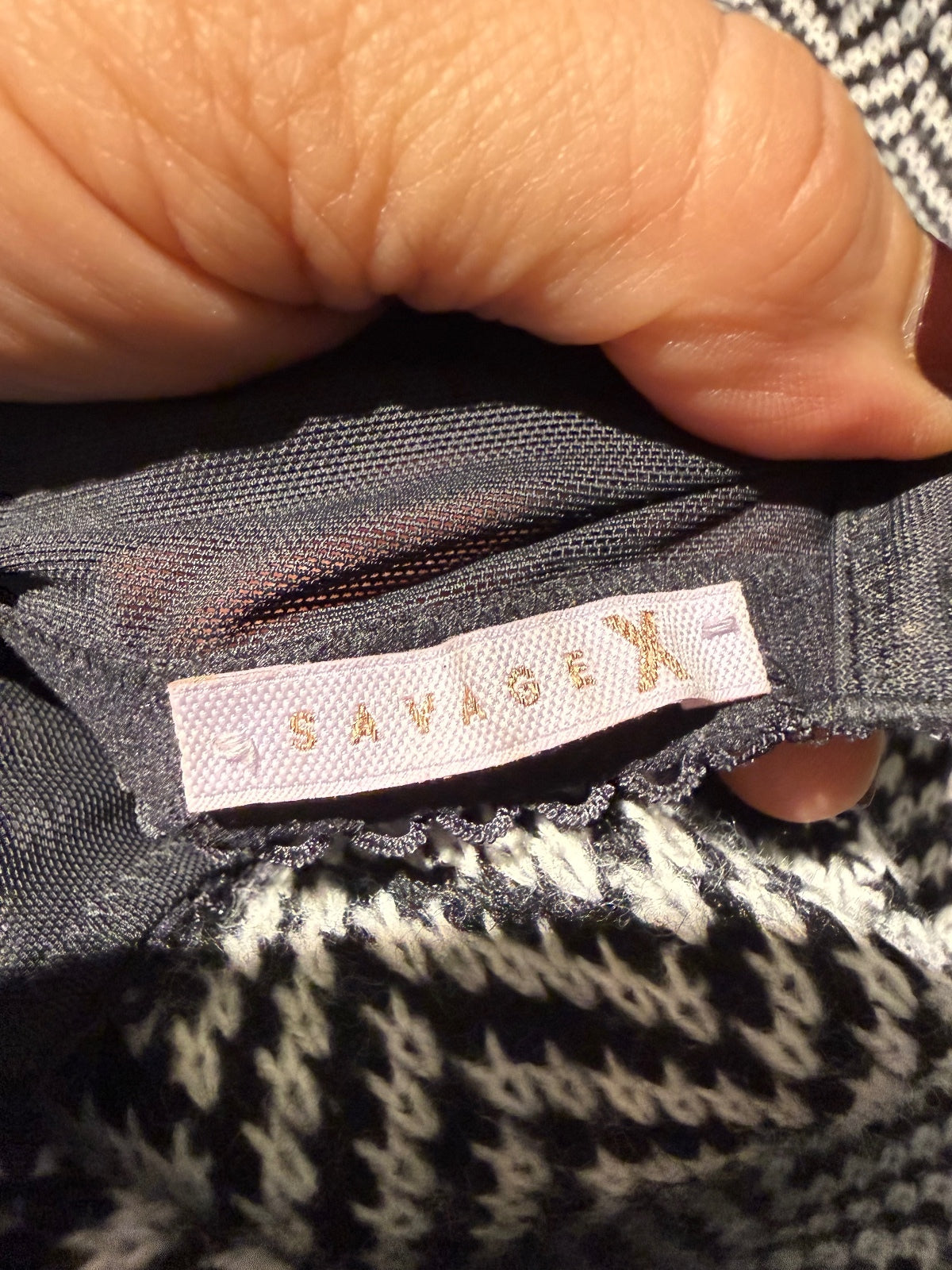 Savage X Fenty Black Multicolor Bra