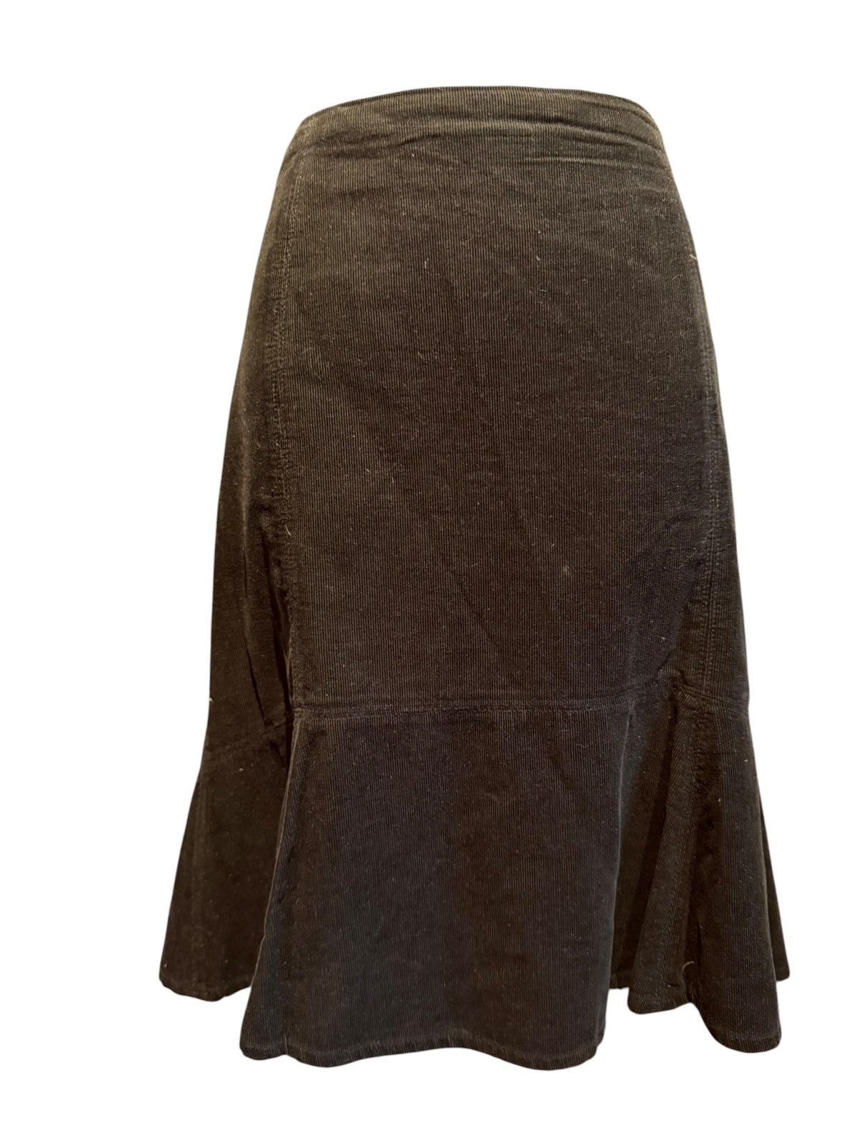 Boden Black Corduroy Flared Skirt