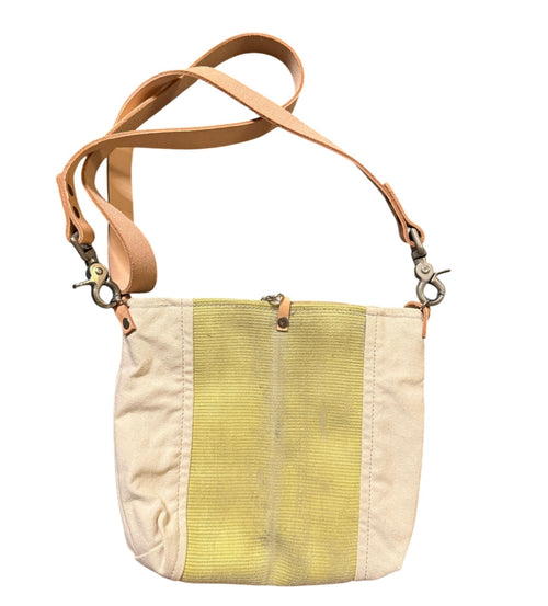 Burn Bags USA Canvas and Leather Crossbody Bag