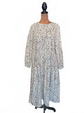 Who What Wear Leopard Print Cotton Midi Dress