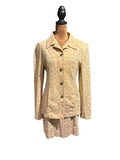 Gantos Women's Two-Piece Leopard Print Skirt and Jacket Set