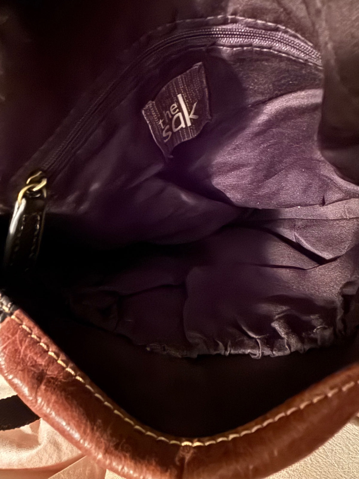 The Sak Patchwork Leather Crossbody Bag